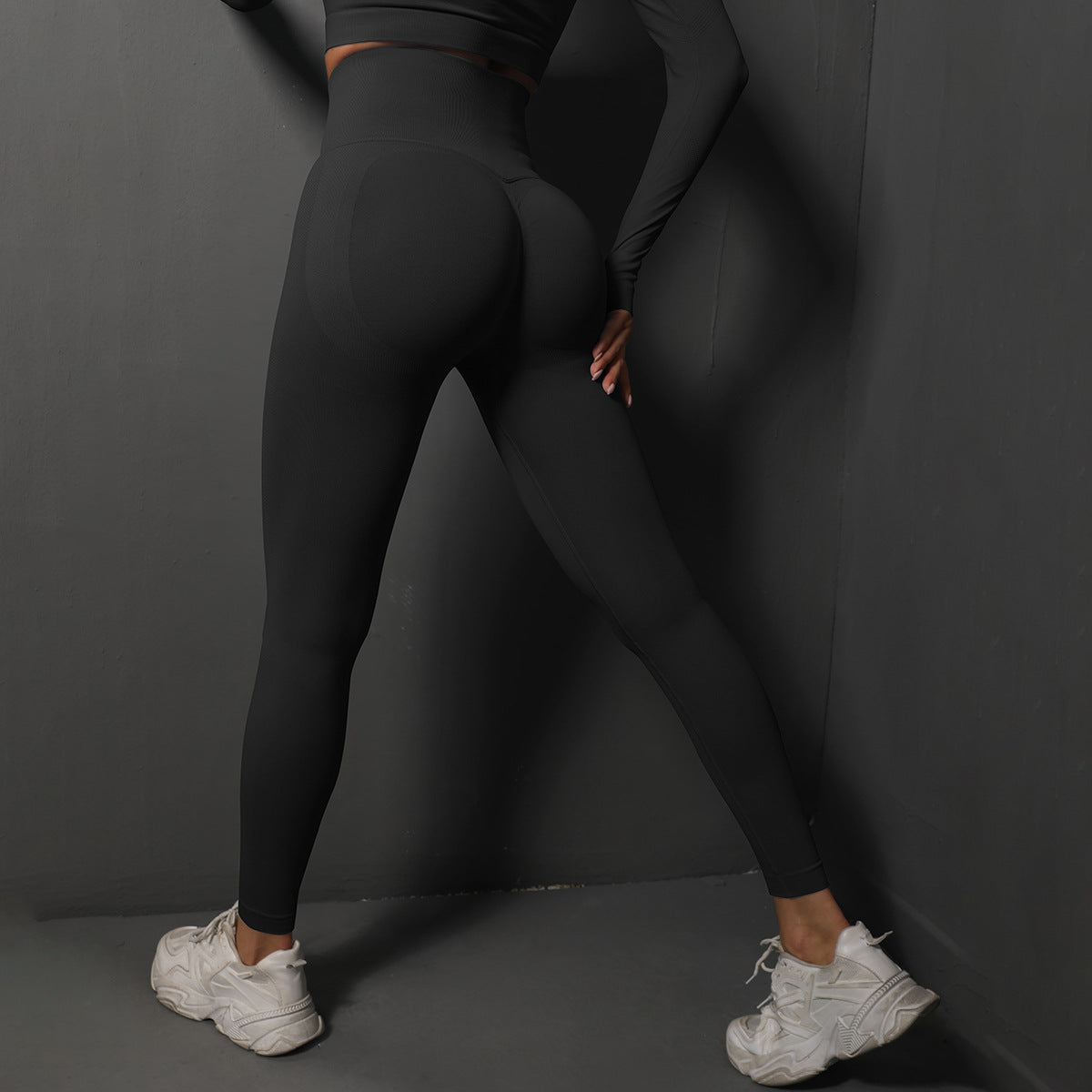 Seamless Stretch High Waist Belly Contracting And Close-fitting Trousers