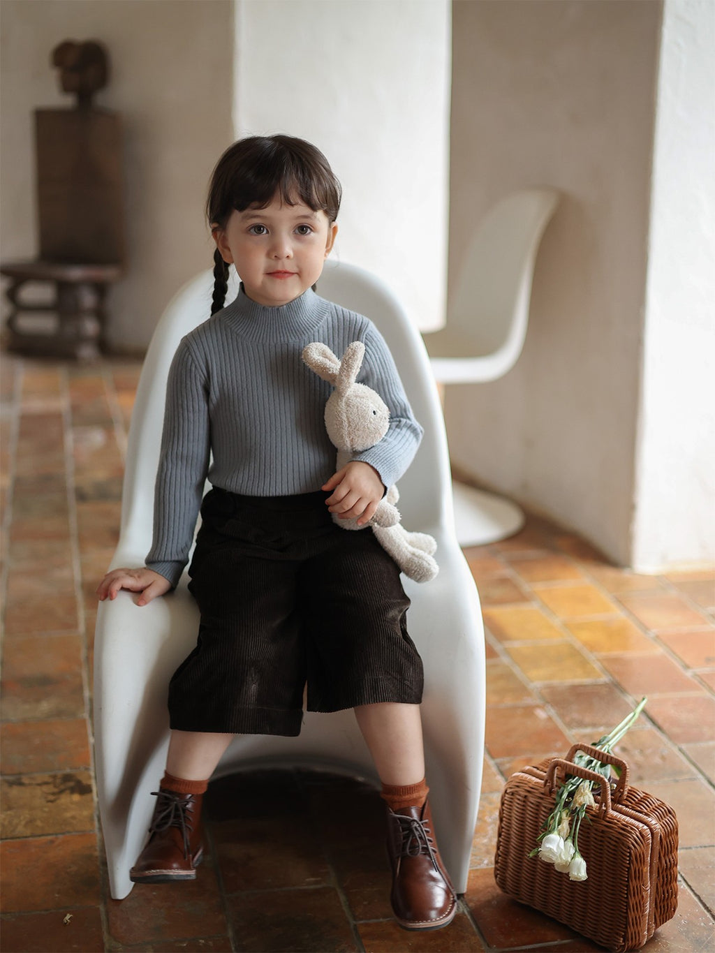 Girls' Half Turtleneck Sweater