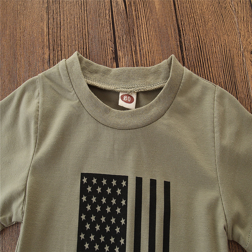 Little Boys' Camo Flag Summer Set