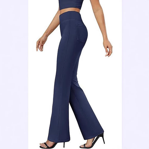 Business-casual High-waisted Stretch Trousers