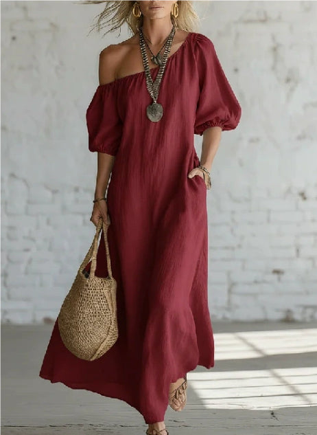 Women's Fashionable And Elegant Mid-Length Loose Dress