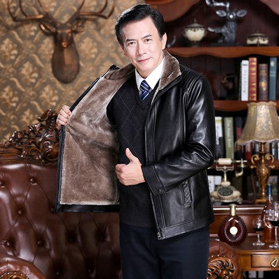 Men's Faux Leather Jacket