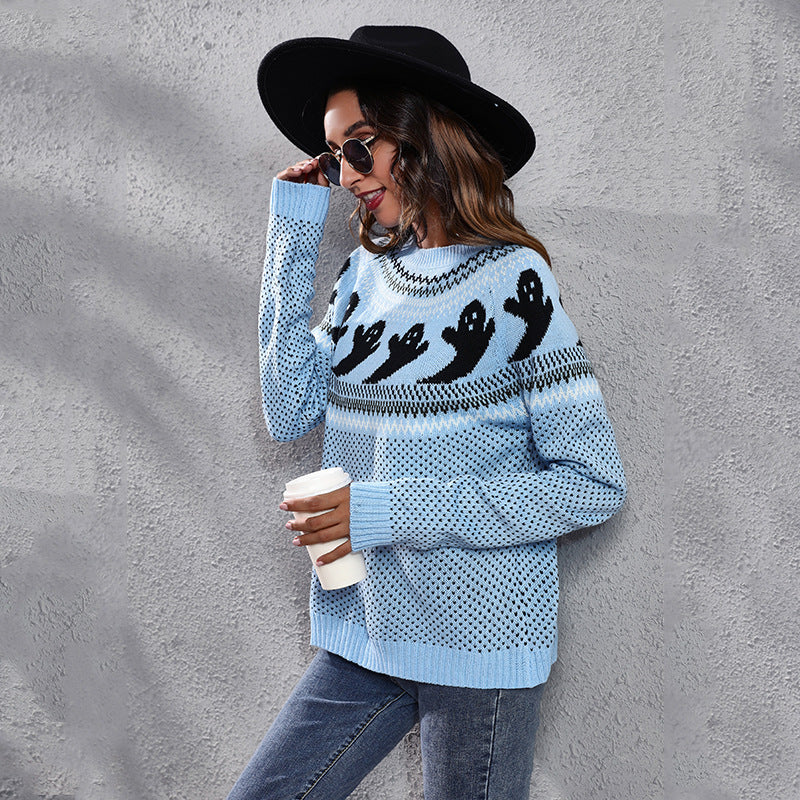 Ghost Polka Dot Sweater