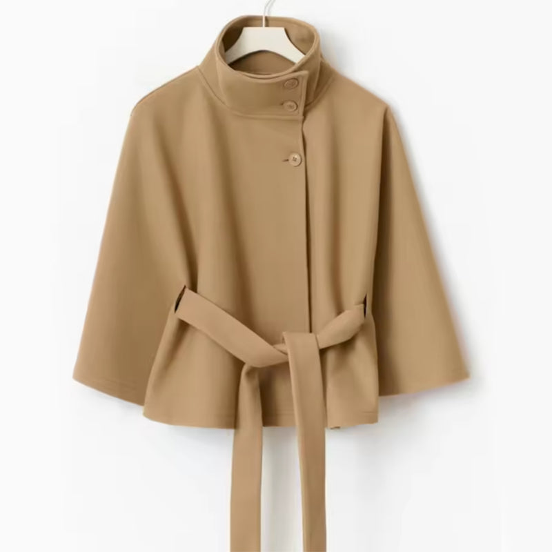 Belted Batwing Coat