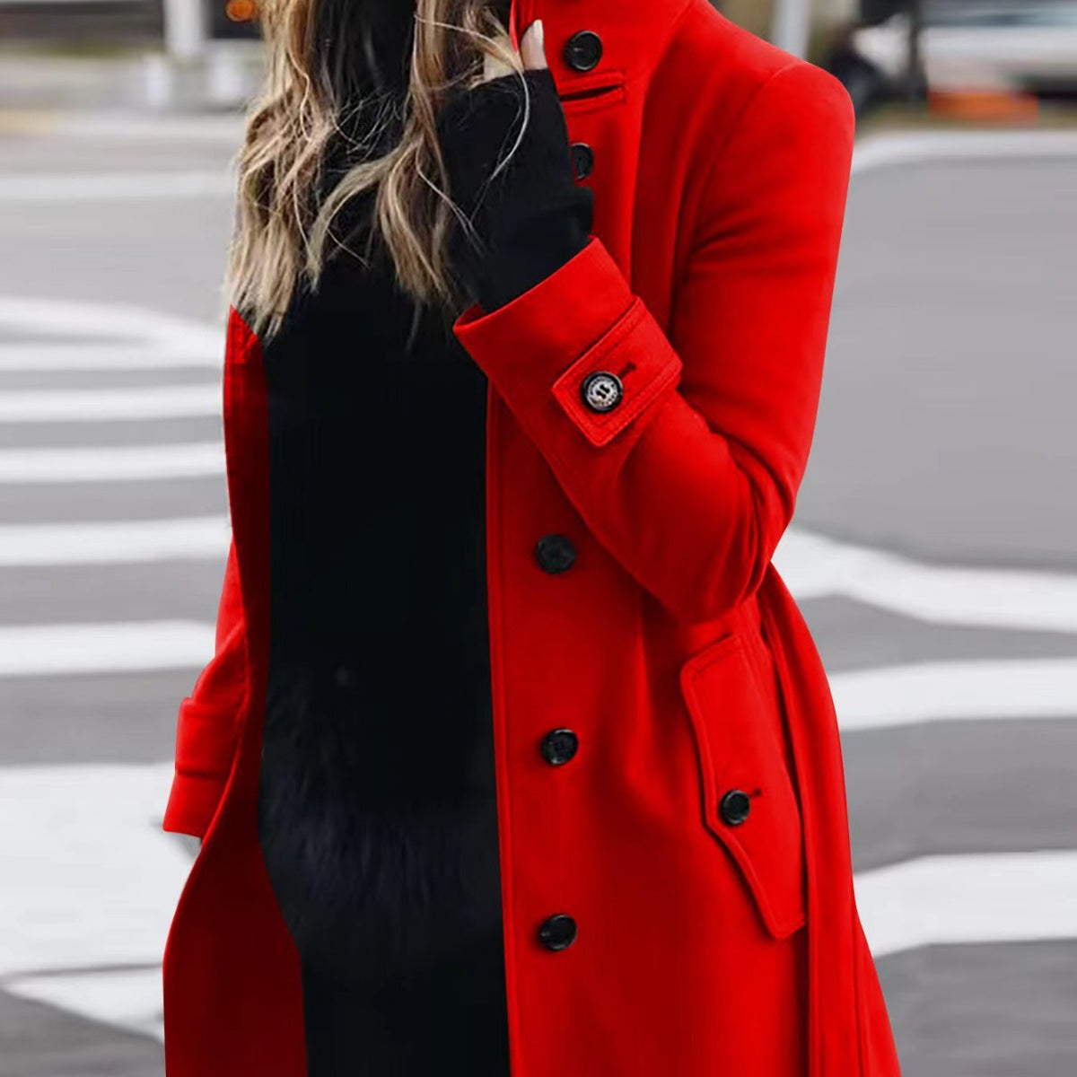 Slim Fit Wool Coat