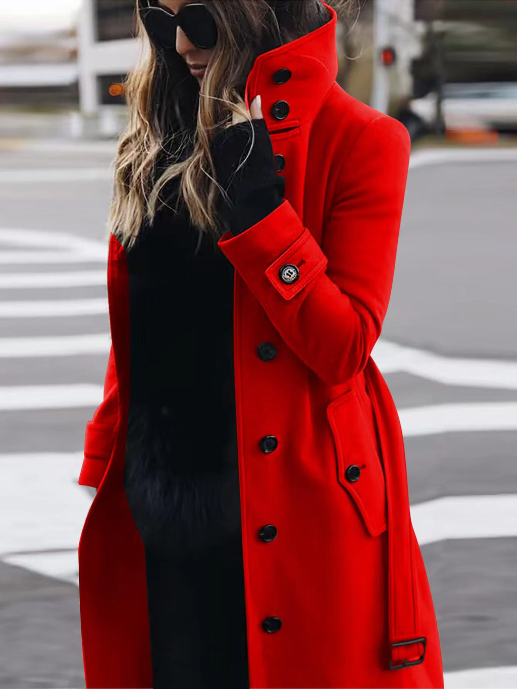 Slim Fit Wool Coat