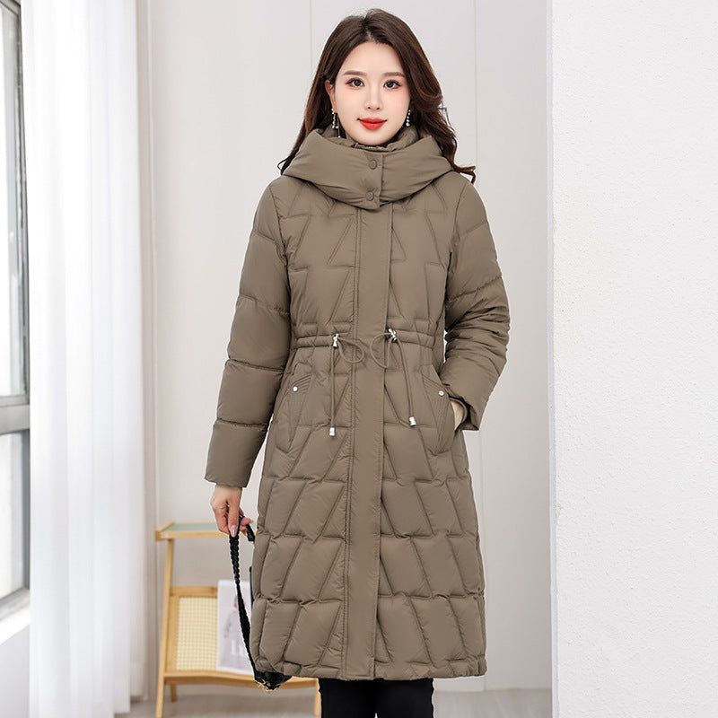 Plus Size Slim Fit Padded Coat