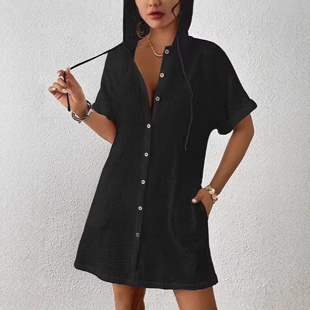 Seaside Vacation Style Bikini Blouse For Women