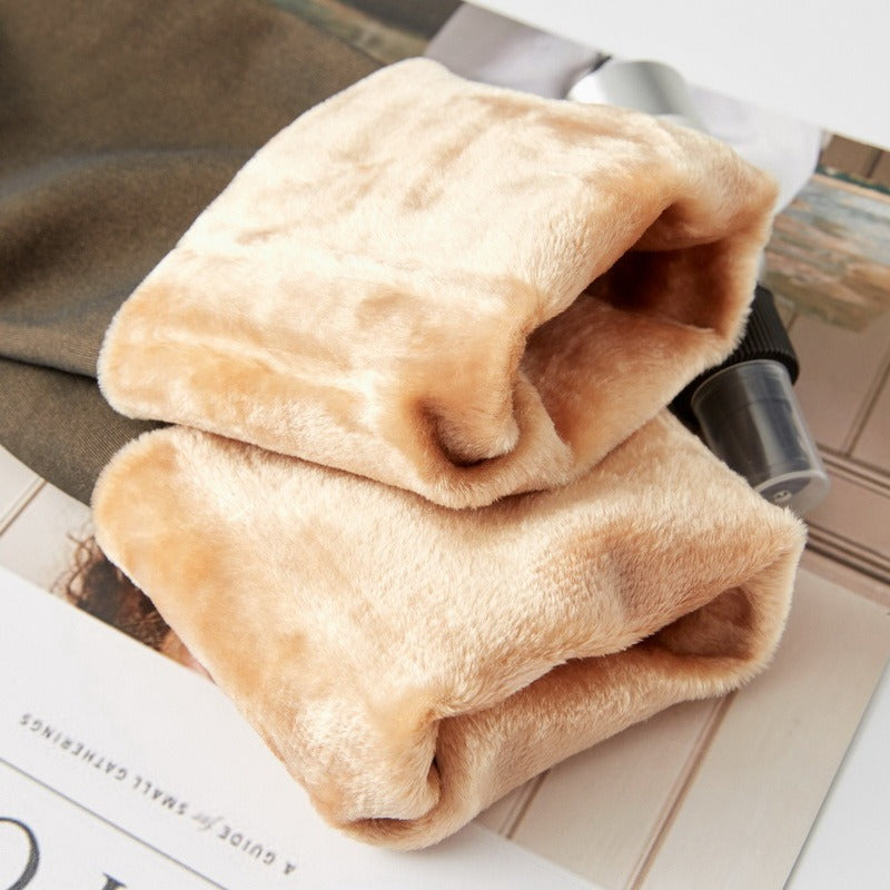 Fleece-Lined Sheer-Effect Winter Tights