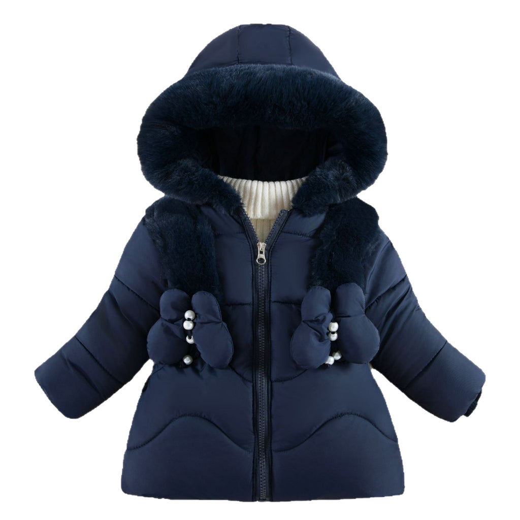 Girls' Hooded Padded Winter Coat