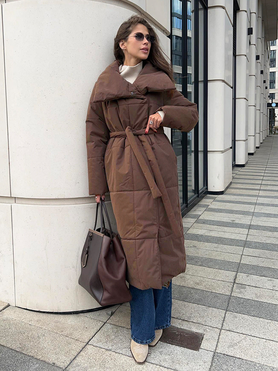 Lace-Up Padded Coat