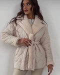 Belted Plaid Coat