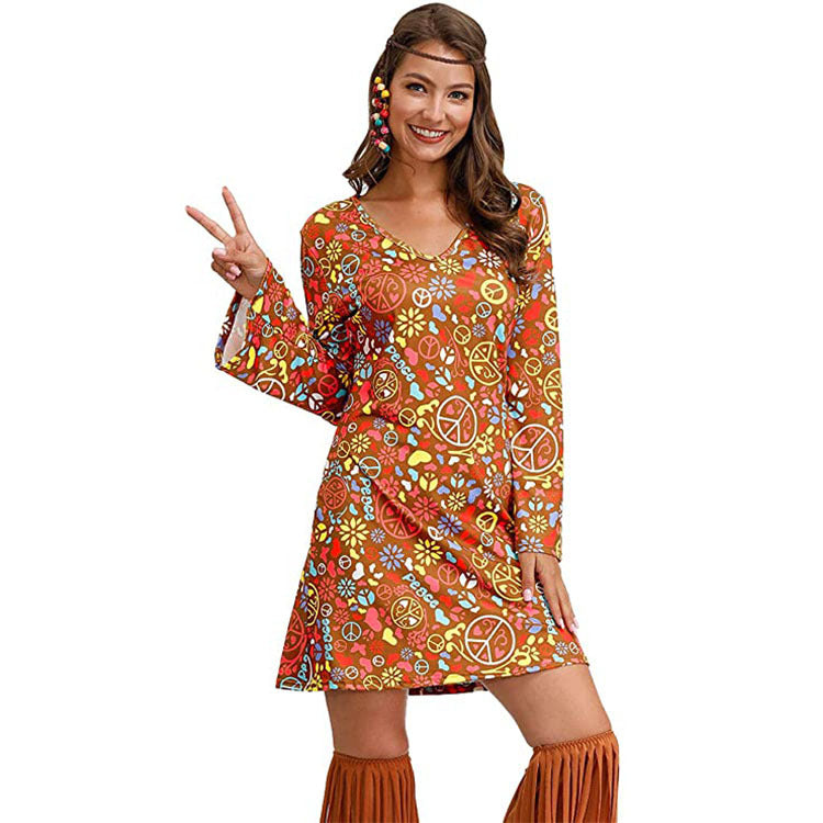 Boho Print Maxi Dress