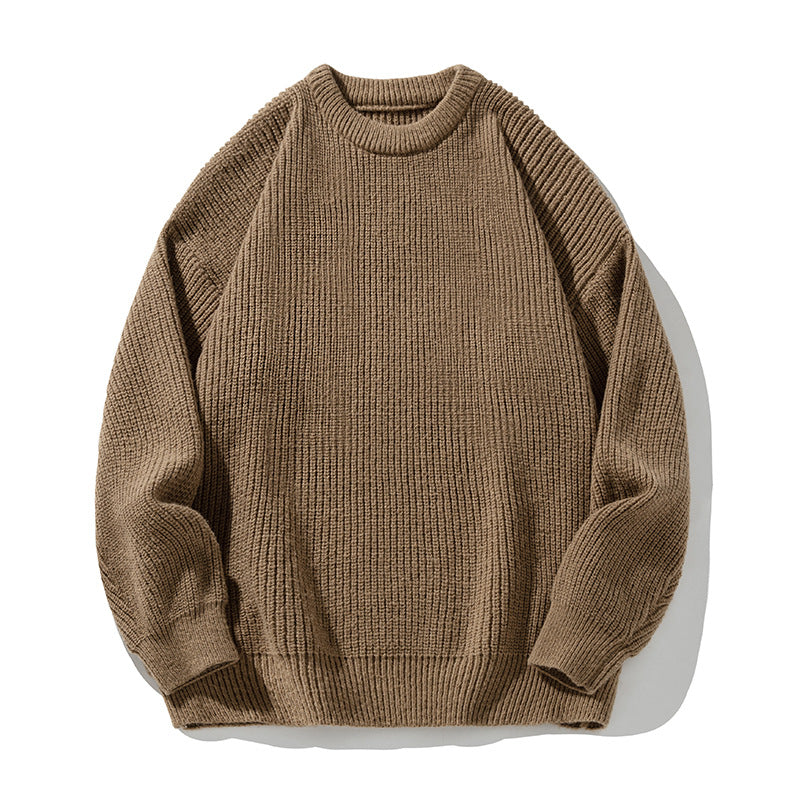 Men's Chunky Knit Crewneck Sweater