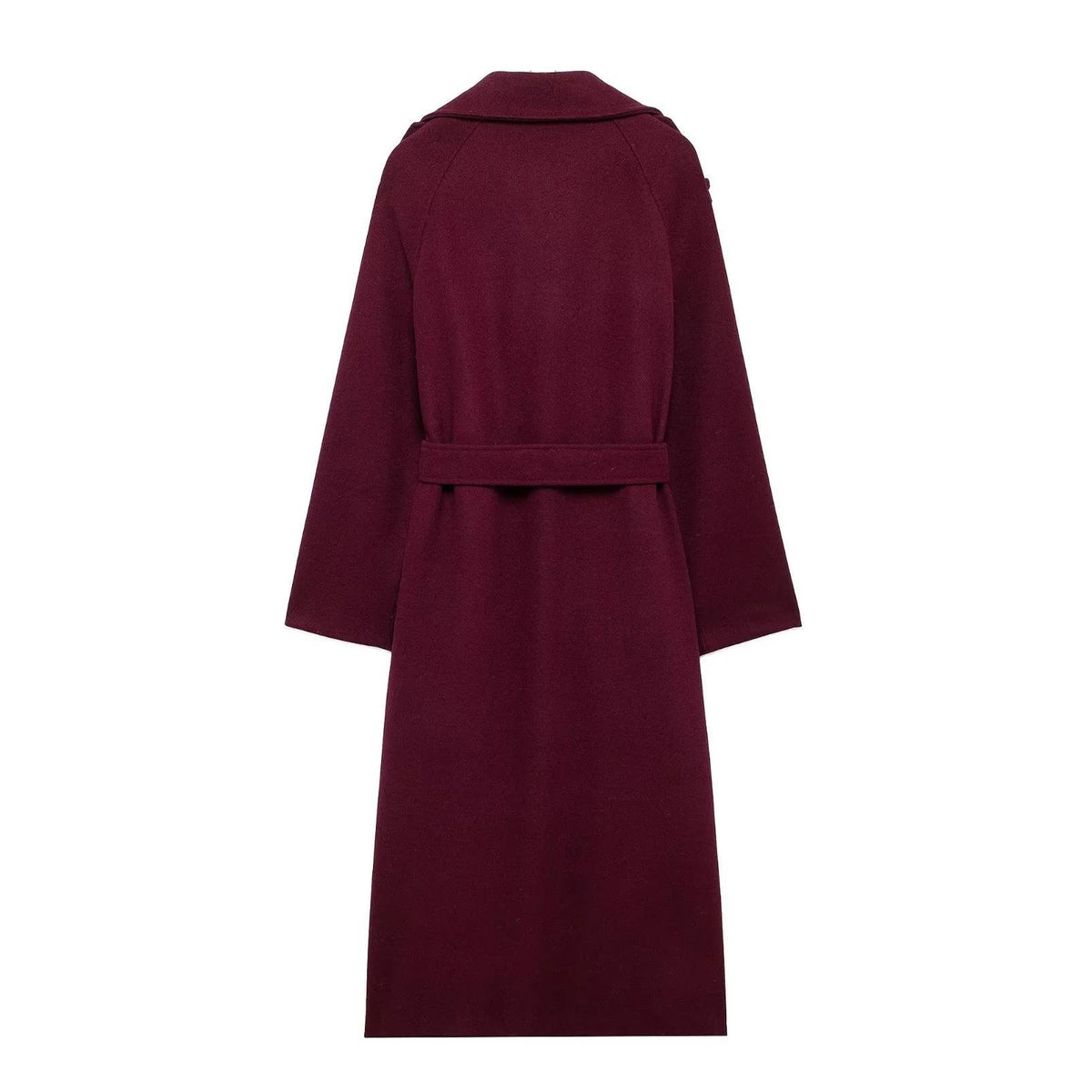 Belted Wool Trench Coat