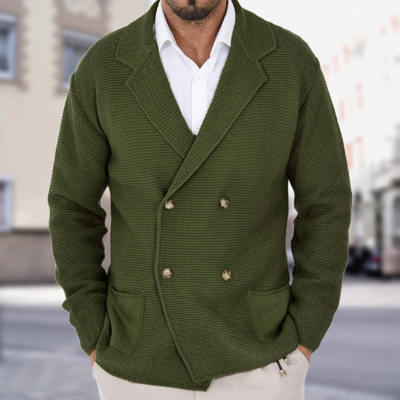 Men's Double-Breasted Cardigan