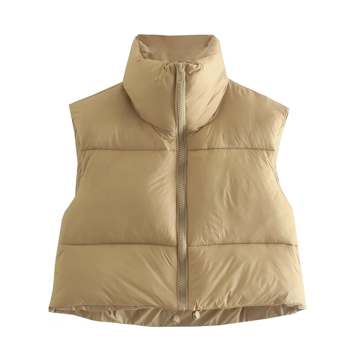 Cropped Puffer Vest