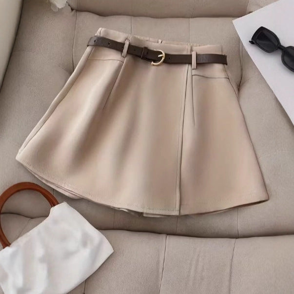 European And American Women's Solid-color Shorts