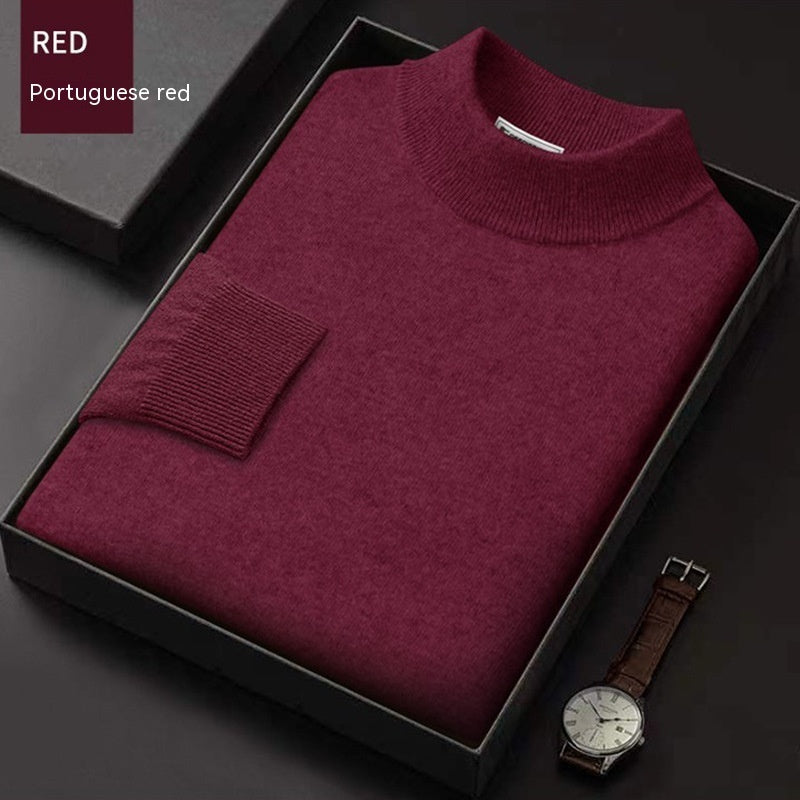 Men's Half-Zip Wool Sweater