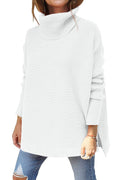Batwing Turtleneck Tunic Sweater