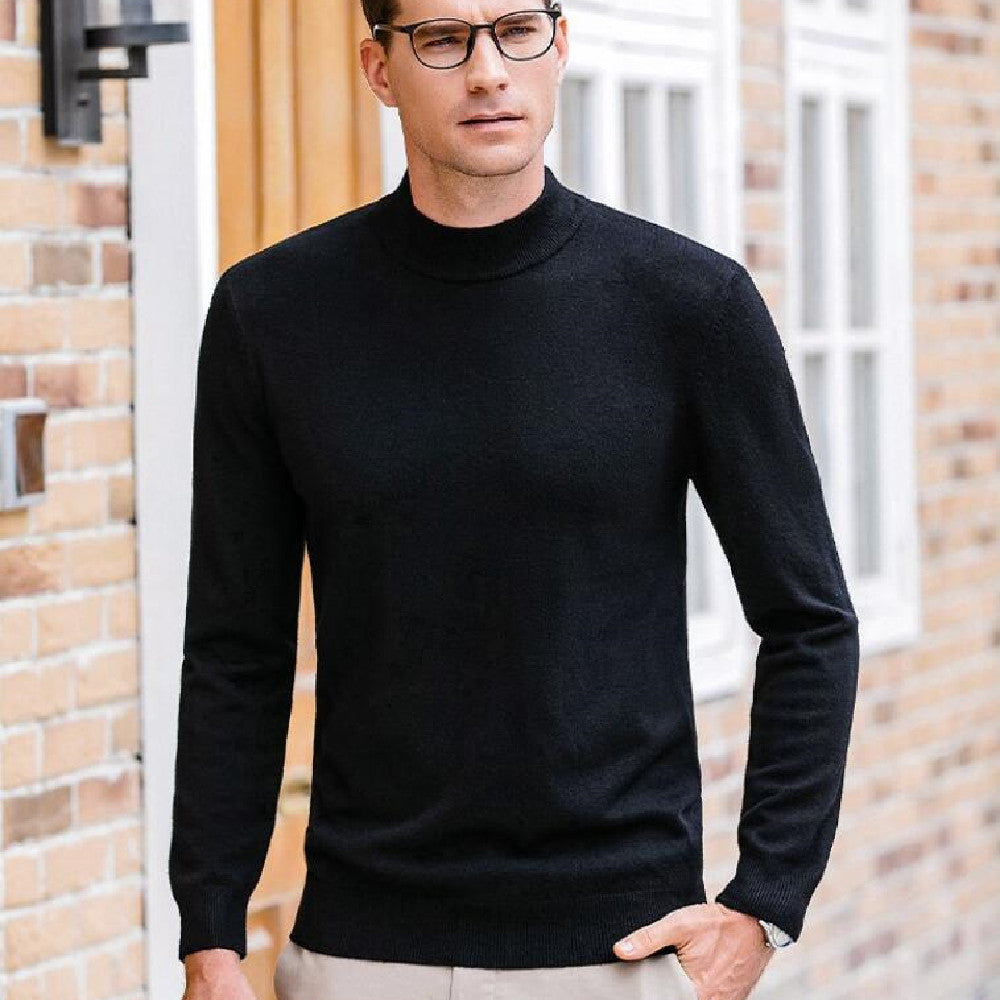 Men's Half-Zip Wool Sweater