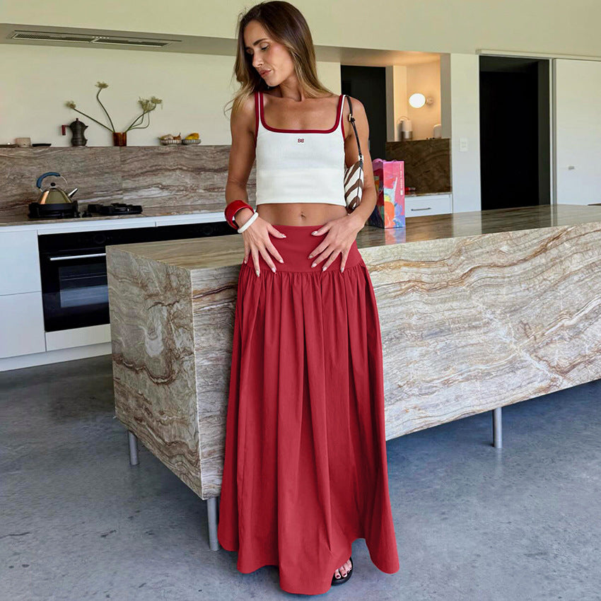 Elegant Pleated Skirt With A French Flair New Springsummer Style