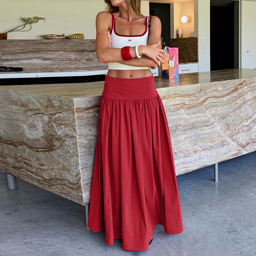Elegant Pleated Skirt With A French Flair New Springsummer Style
