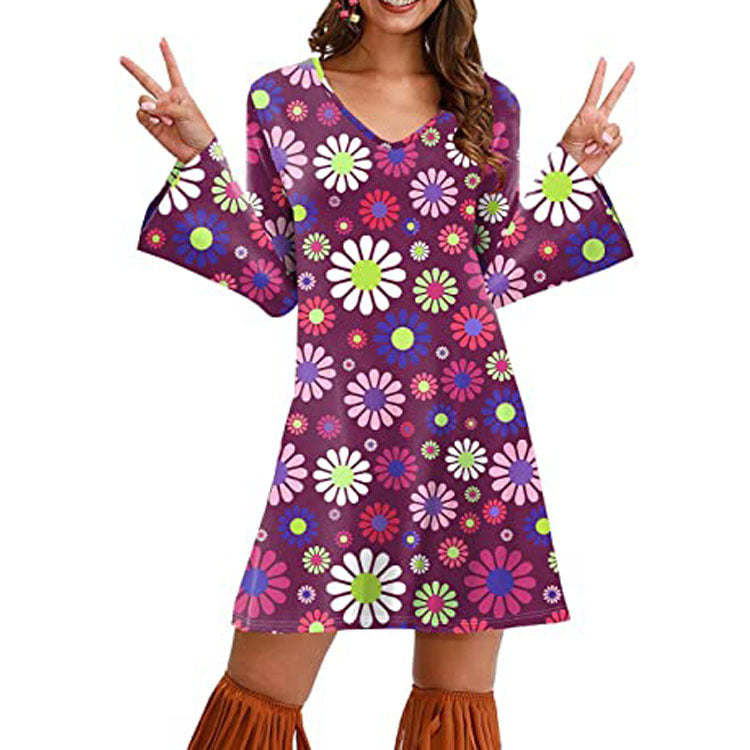 Boho Print Maxi Dress