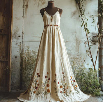 Printed Floral Womens Polyester Dress