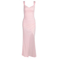 Tie-Back Sleeveless Slit Dress
