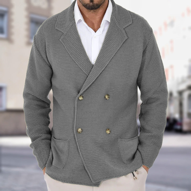 Men's Double-Breasted Cardigan
