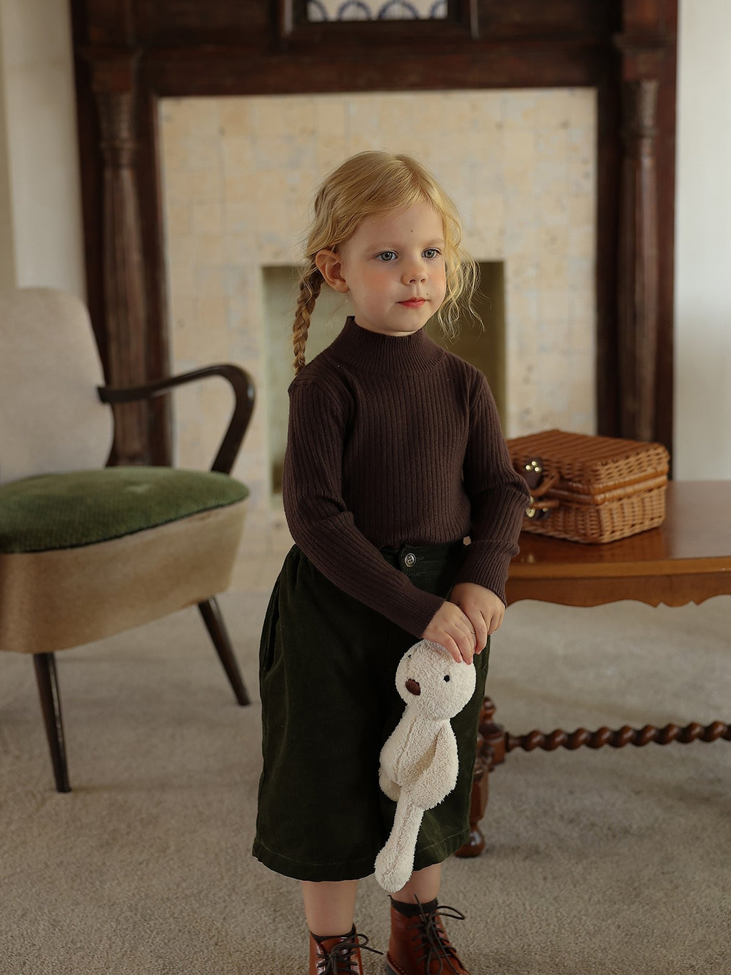 Girls' Half Turtleneck Sweater