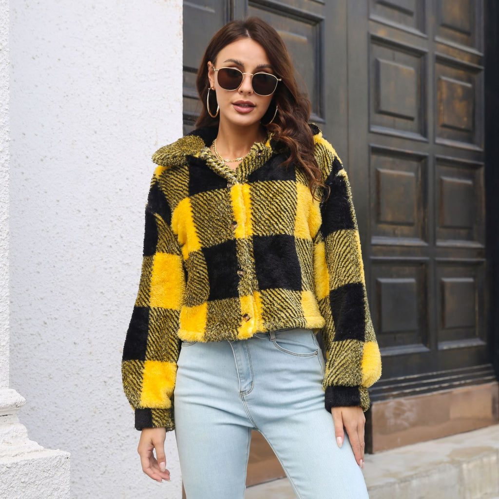 Plaid Velvet Jacket
