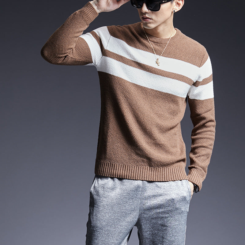 Men's Striped Knit Sweater