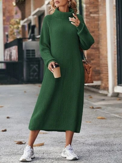 Turtleneck Sweater Dress