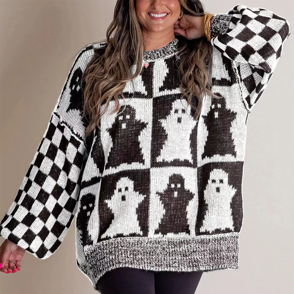 Ghost Checkerboard Sweater
