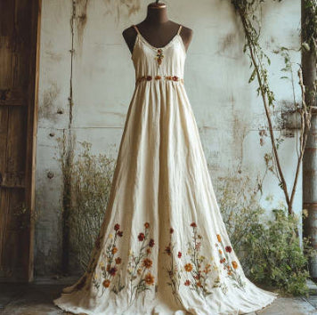 Printed Floral Womens Polyester Dress