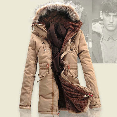 Men's Lamb Wool Lined Coat