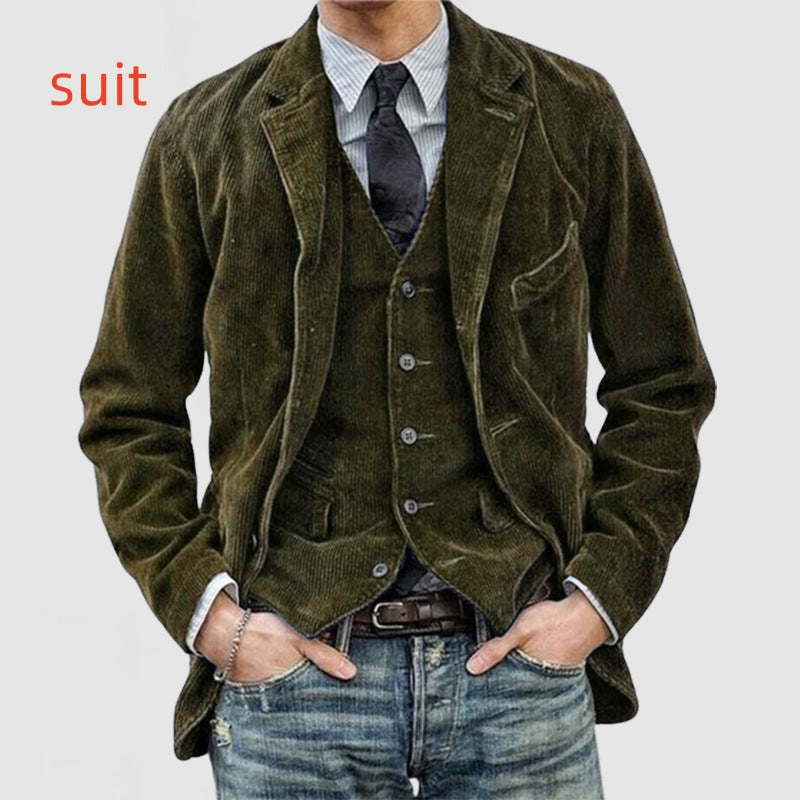 Men's Corduroy Blazer Jacket