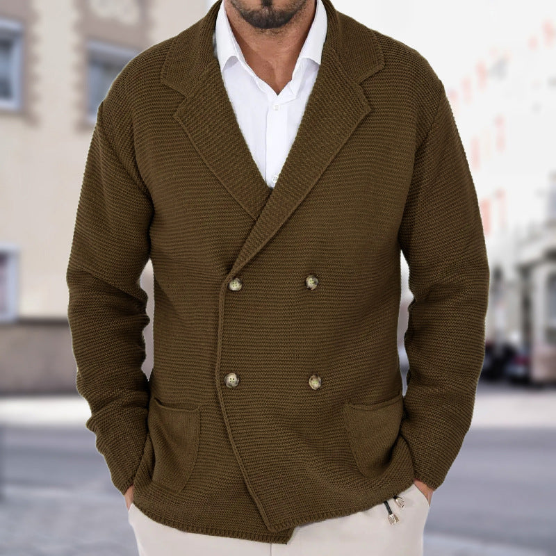 Men's Double-Breasted Cardigan