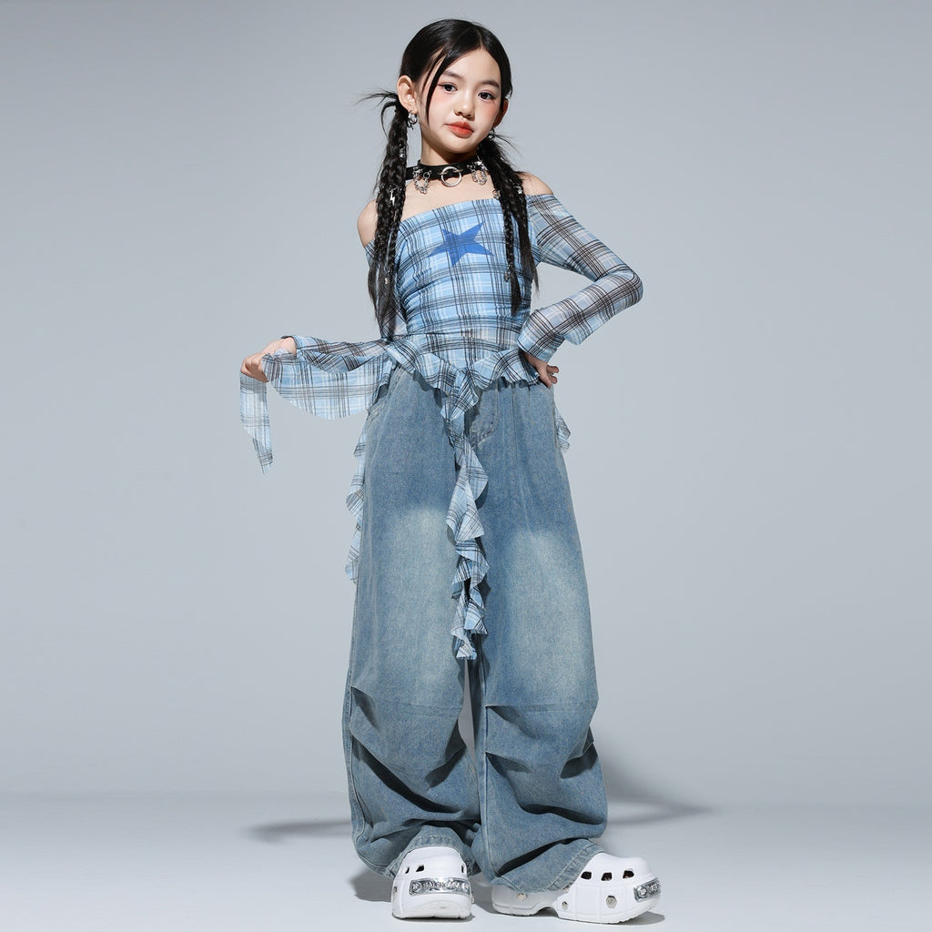 Girls' Street Dance Outfit Set