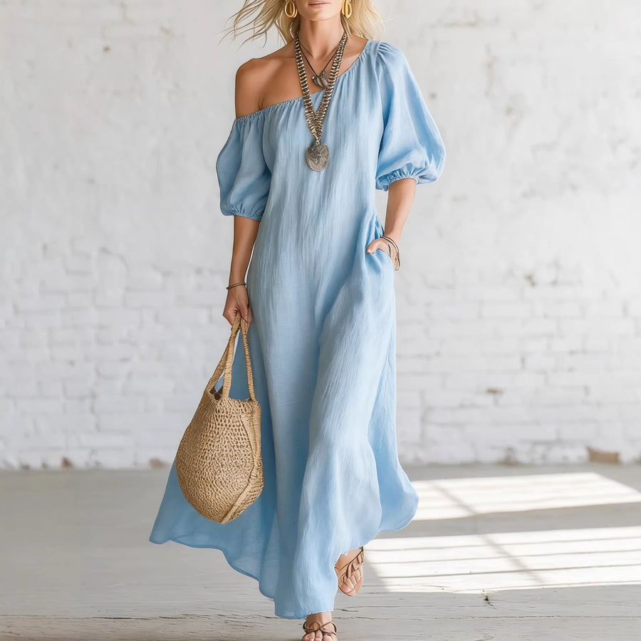 Women's Fashionable And Elegant Mid-Length Loose Dress