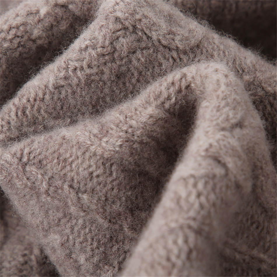 Plus Size High Neck Cashmere Sweater