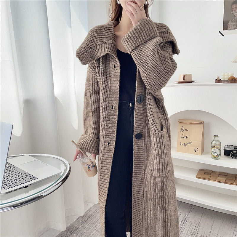 Plus Size Oversized Knit Cardigan