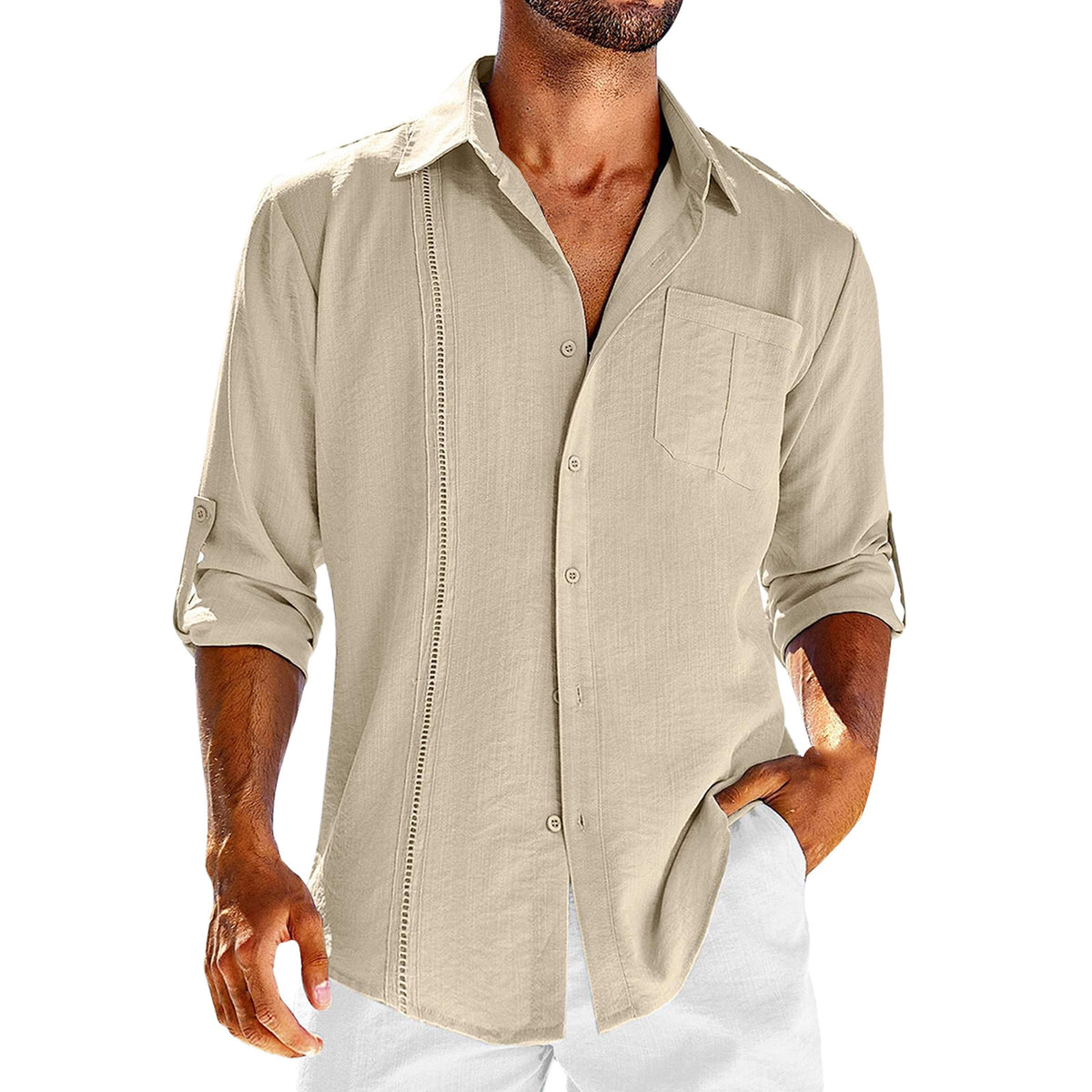 Men's Pocket Polo Collar Shirt