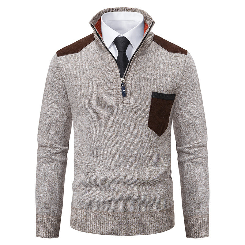 Men's Half-Zip Polo Sweater