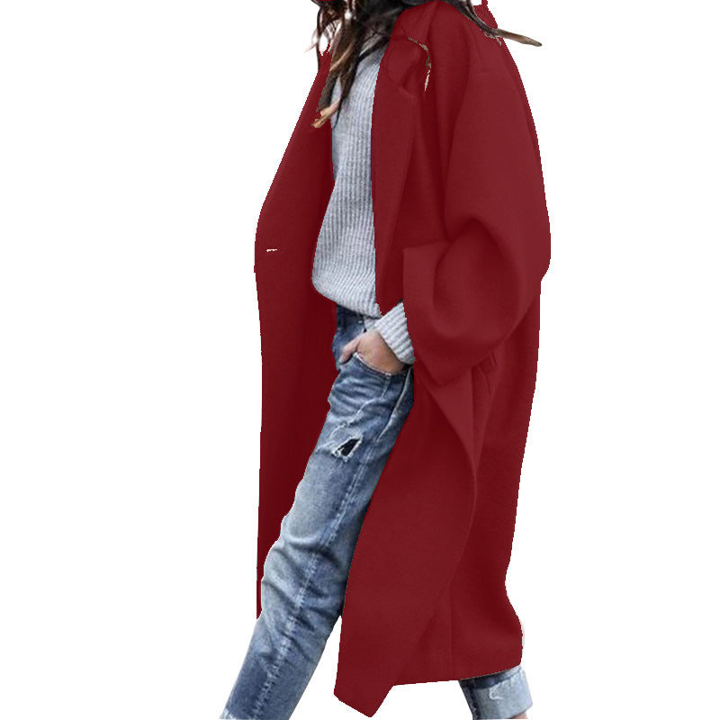 Single-Breasted Wool Coat