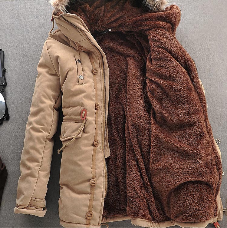 Men's Lamb Wool Lined Coat