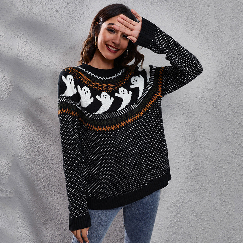 Ghost Polka Dot Sweater