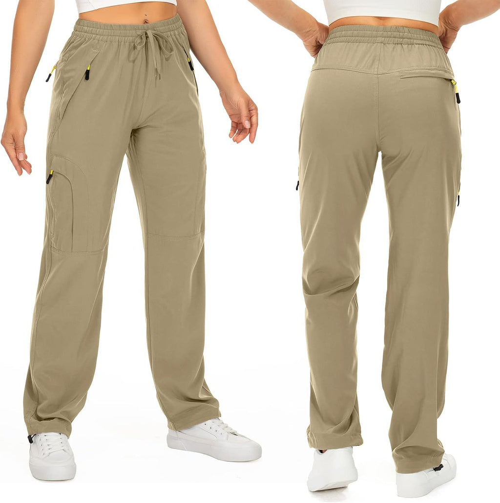 Loose-fitting Straight-leg Workout Pants With Drawstring Cuffs
